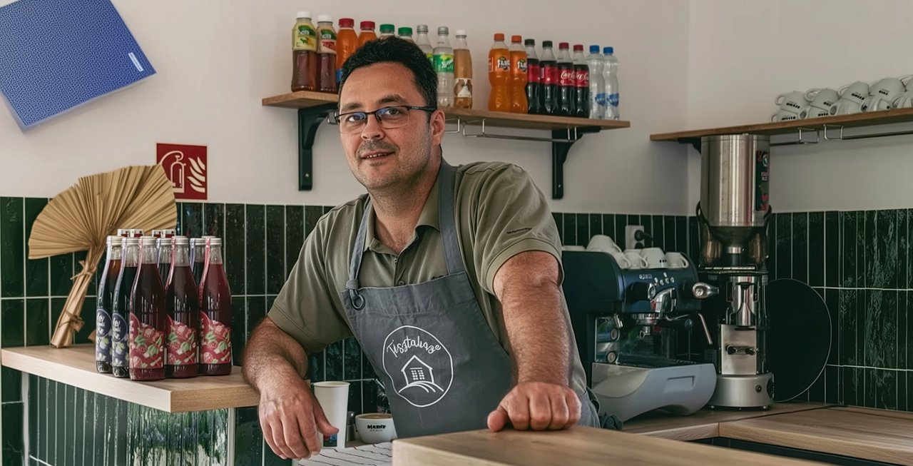 Balogh Tibor, a Tésztaház tulajdonosa
