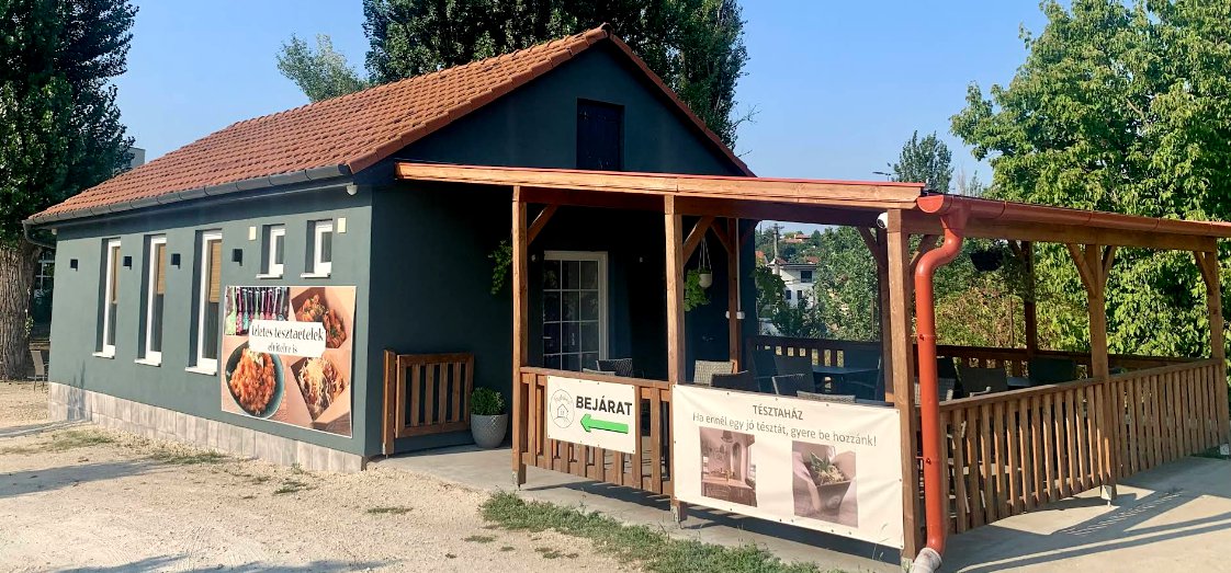 Tésztaház épület külső